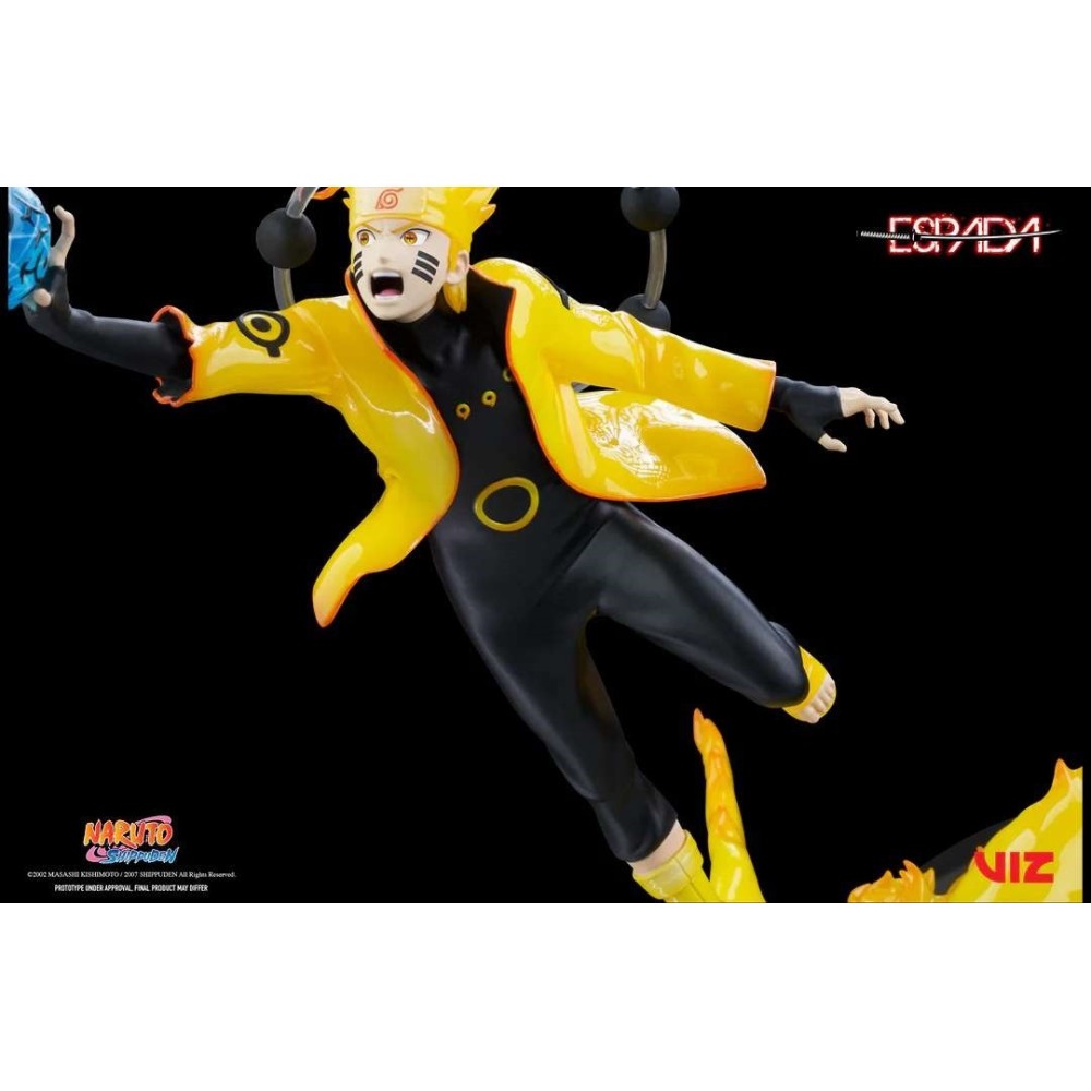 ESPADA ART NARUTO SHIPPUDEN NARUTO AND KURAMA 1/8 WALL ART STATUE FIGURE