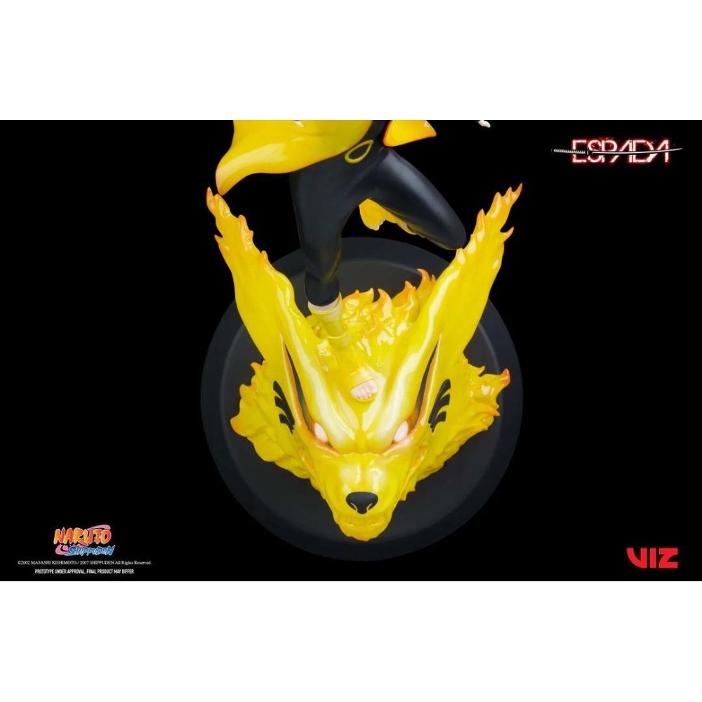 ESPADA ART NARUTO SHIPPUDEN NARUTO AND KURAMA 1/8 WALL ART STATUE FIGURE