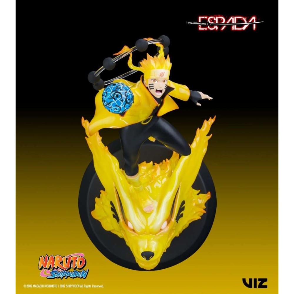 NARUTO SHIPPUDEN NARUTO E KURAMA 1/8 WALL ART STATUA FIGURE ESPADA ART