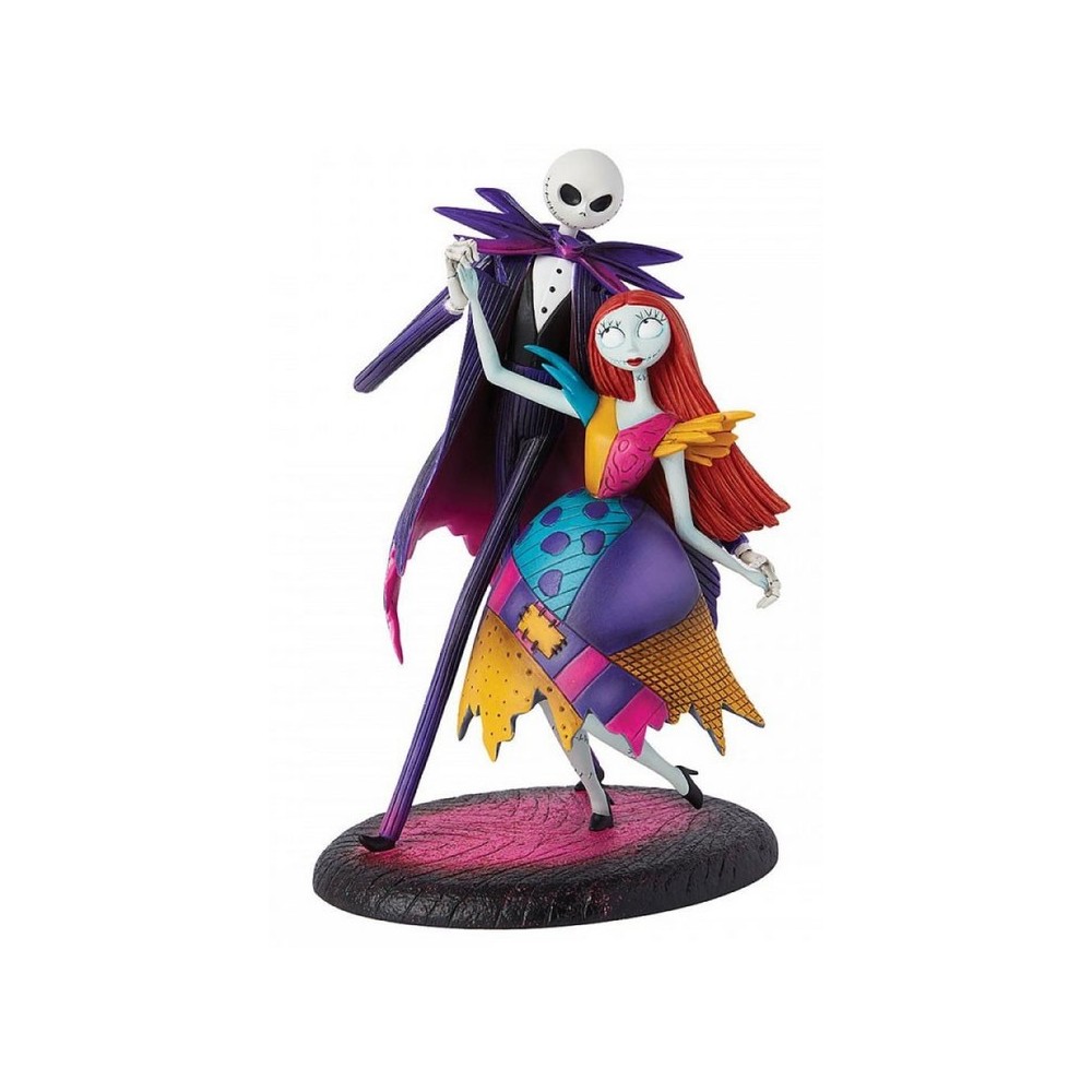 THE NIGHTMARE BEFORE CHRISTMAS JACK E SALLY DANCE STATUA FIGURE DIORAMA ENESCO