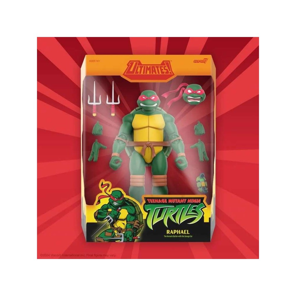 SUPER7 TEENAGE MUTANT NINJA TURTLES 2003 ULTIMATE RAPHAEL ACTION FIGURE