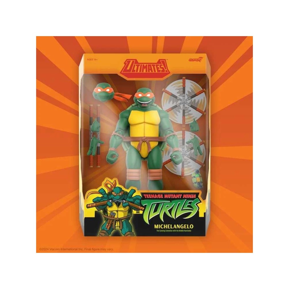 TEENAGE MUTANT NINJA TURTLES 2003 ULTIMATE MICHELANGELO ACTION FIGURE SUPER7
