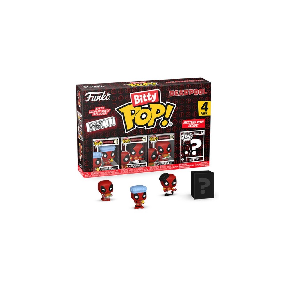 FUNKO BITTY POP! DEADPOOL 4 PACK BATHTIME VINYL MINI FIGURE FUNKO