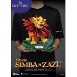 IL RE LEONE SIMBA E ZAZU MASTER CRAFT STATUA RESINA FIGURE BEAST KINGDOM
