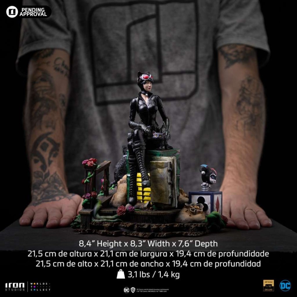 IRON STUDIOS DC COMICS GOTHAM CITY SIRENS CATWOMAN ART SCALE DLX 1/10 STATUE