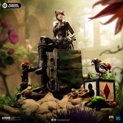 DC COMICS GOTHAM CITY SIRENS CATWOMAN ART SCALE DELUXE 1/10 STATUA FIGURE IRON STUDIOS
