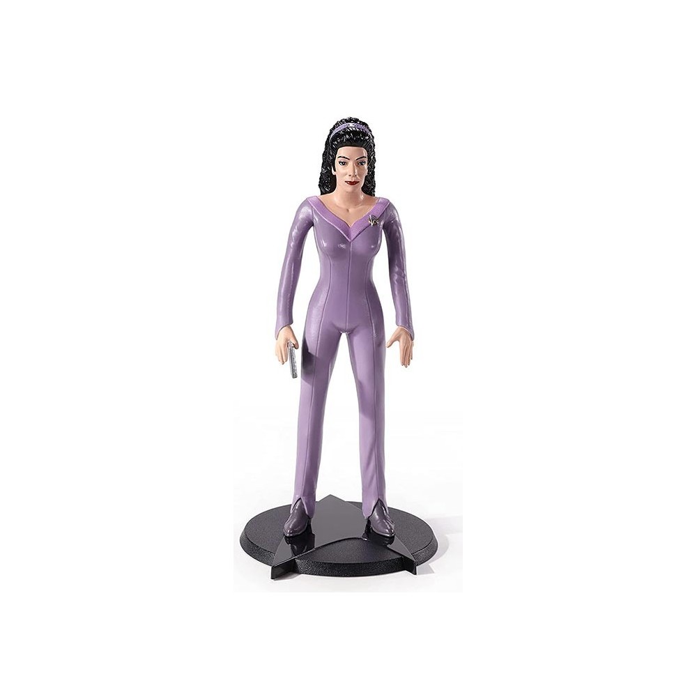 STAR TREK THE NEXT GENERATION BENDYFIGS TROI ACTION FIGURE NOBLE COLLECTIONS