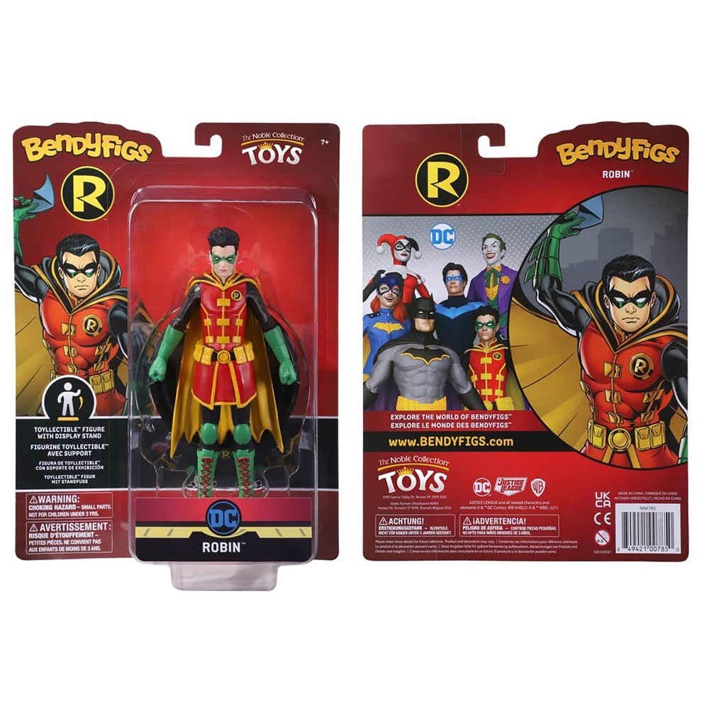 NOBLE COLLECTIONS DC COMICS ROBIN BENDYFIGS ACTION FIGURE