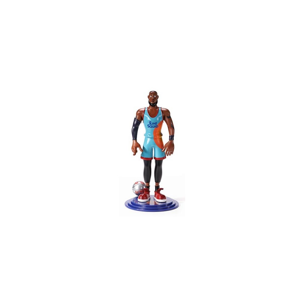 NOBLE COLLECTIONS SPACE JAM LEBRON JAMES BENDYFIGS ACTION FIGURE