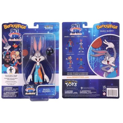 NOBLE COLLECTIONS SPACE JAM BUGS BUNNY BENDYFIGS ACTION FIGURE