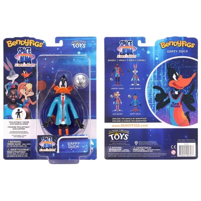NOBLE COLLECTIONS SPACE JAM DAFFY DUCK BENDYFIGS ACTION FIGURE