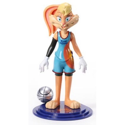 NOBLE COLLECTIONS SPACE JAM LOLA BUNNY BENDYFIGS ACTION FIGURE