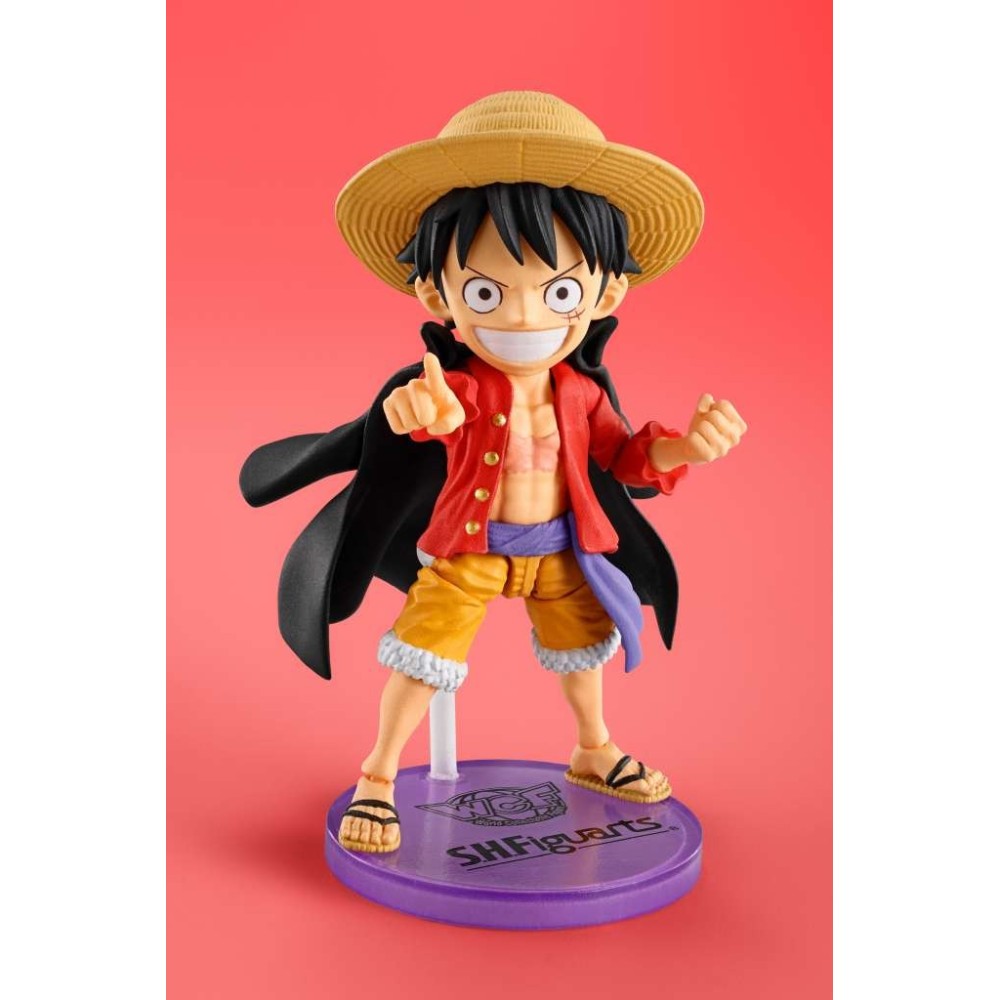BANDAI ONE PIECE MONKEY D. LUFFY WORLD COLLECTABLE FIGURES X S.H. FIGUARTS ACTION FIGURE