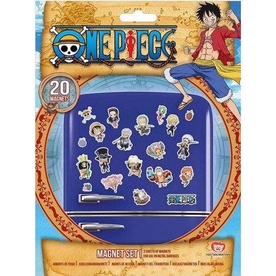 PLASTOY ONE PIECE CHIBI MAGNET SET 20X MAGNETS