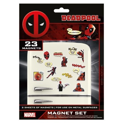 PLASTOY DEADPOOL MAGNET SET 23X MAGNETS