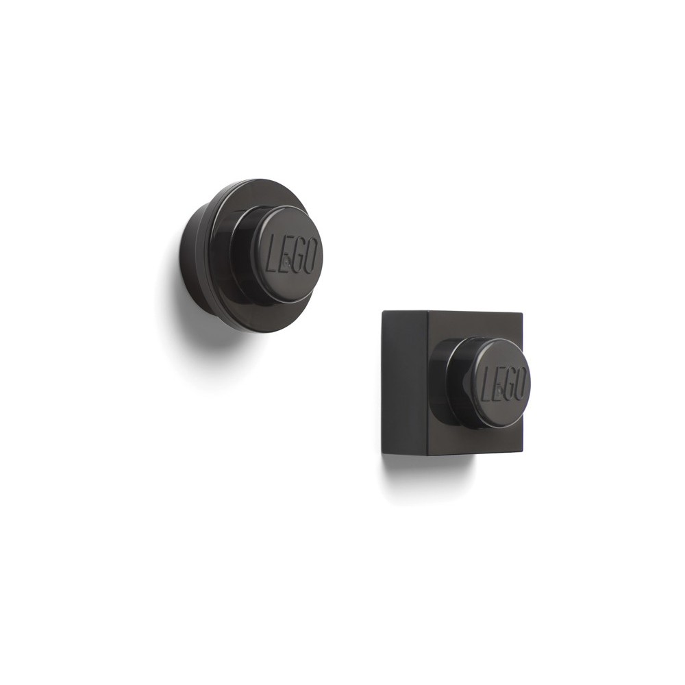 ROOM COPENHAGEN LEGO BLACK COLOR MAGNET SET 2X MAGNETS