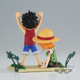 ONE PIECE WCF LOG STORIES LUFFY E NAMI STATUA FIGURE BANPRESTO