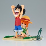 ONE PIECE WCF LOG STORIES LUFFY E NAMI STATUA FIGURE BANPRESTO