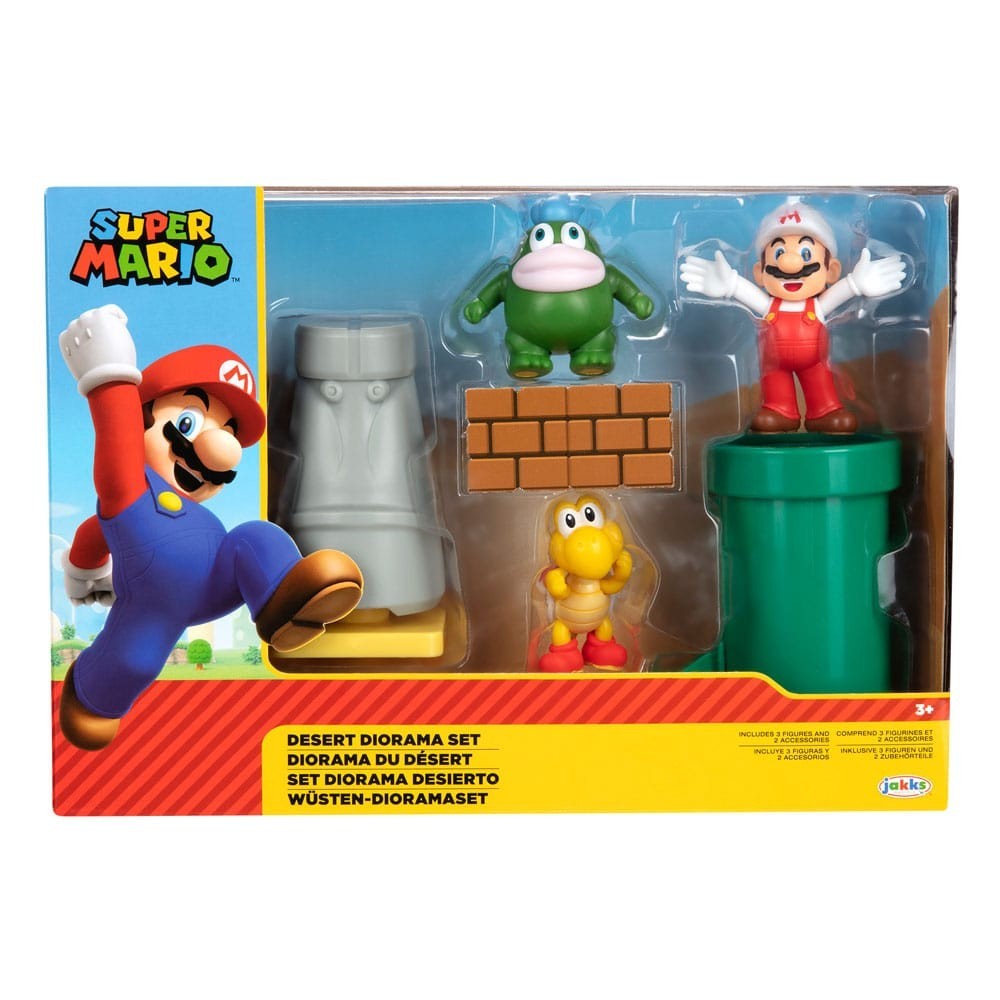 WORLD OF NINTENDO SUPER MARIO DESERT DIORAMA SET ACTION FIGURE JAKKS PACIFIC INC.