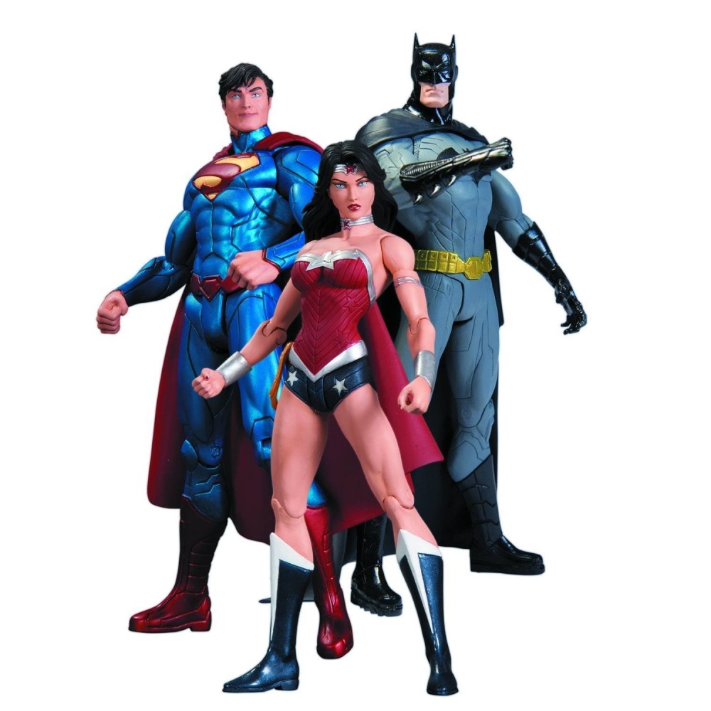 TRINITY WAR SUPERMAN WONDER WOMAN BATMAN ACTION FIGURE 3-PACK DC COLLECTIBLES