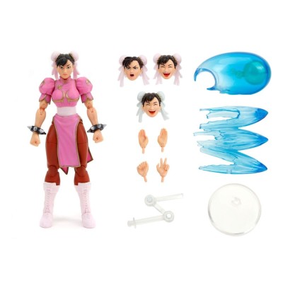 ULTRA STREET FIGHTER II CHUN-LI PLAYER 2 PINK VER. DELUXE ACTION FIGURE JADA TOYS