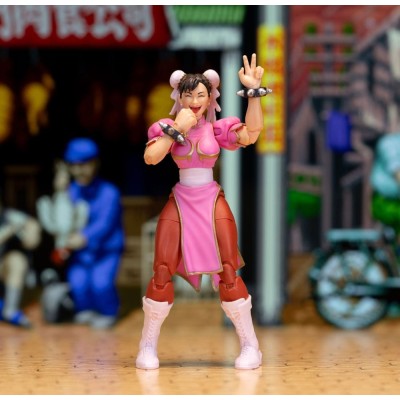 ULTRA STREET FIGHTER II CHUN-LI PLAYER 2 PINK VER. DELUXE ACTION FIGURE JADA TOYS
