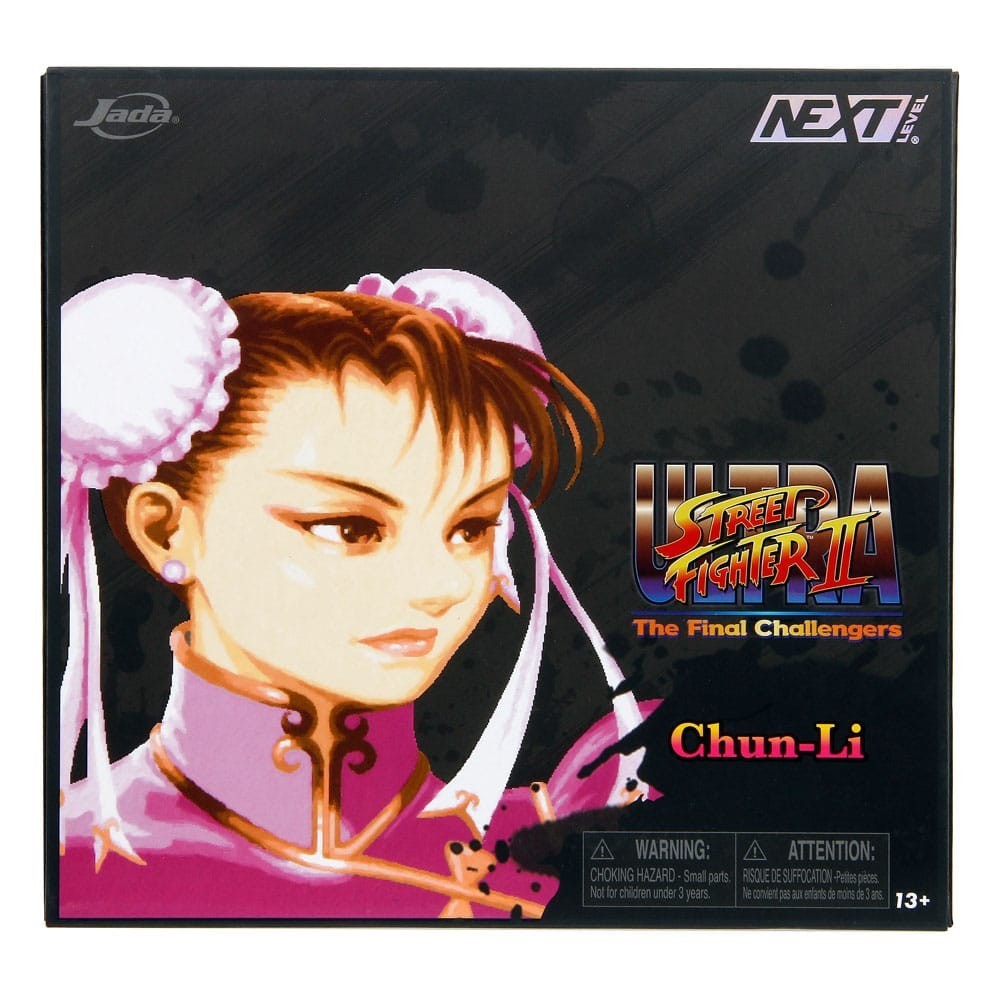 ULTRA STREET FIGHTER II CHUN-LI PLAYER 2 PINK VER. DELUXE ACTION FIGURE JADA TOYS