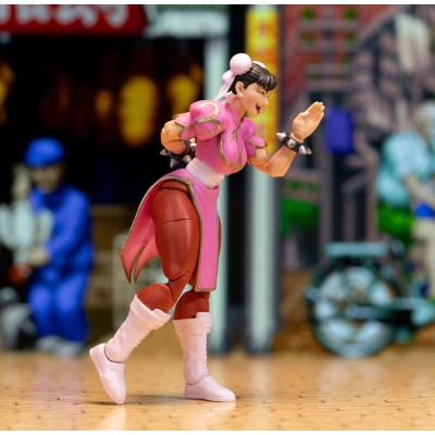 ULTRA STREET FIGHTER II CHUN-LI PLAYER 2 PINK VER. DELUXE ACTION FIGURE JADA TOYS