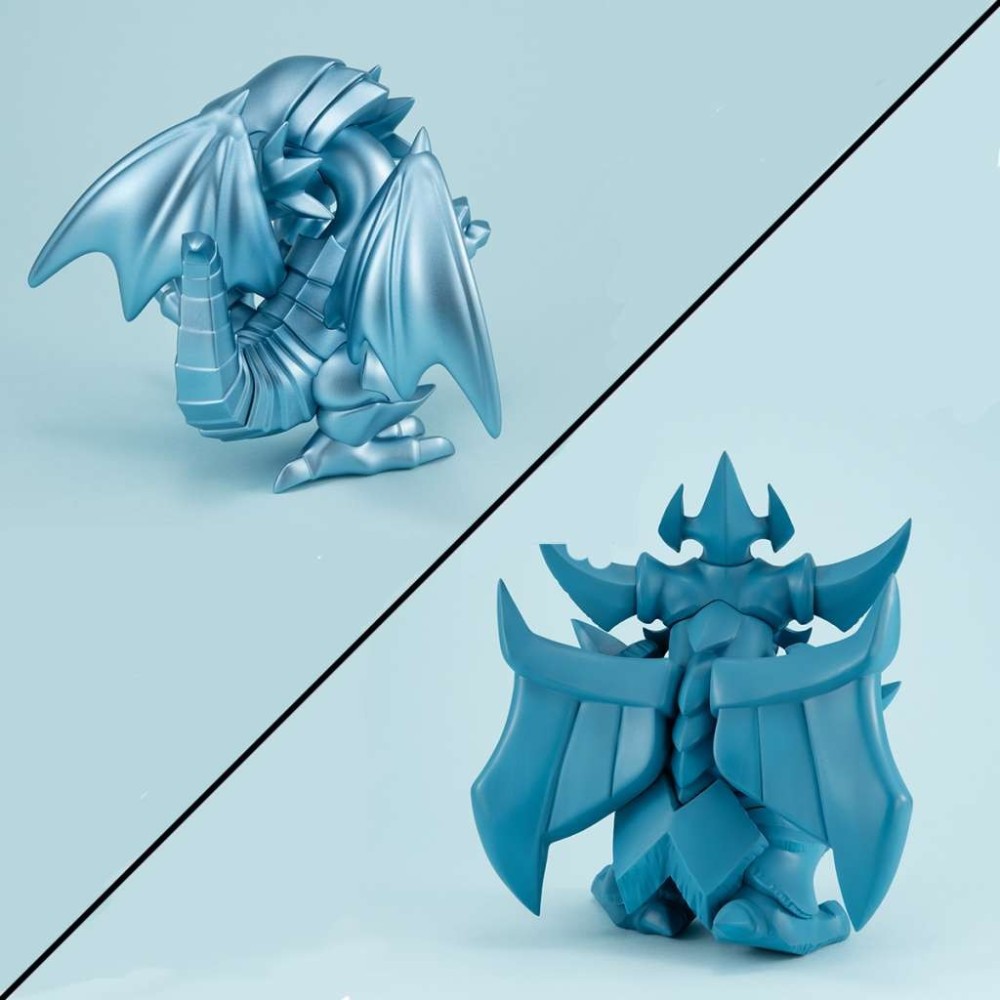 YU-GI-OH MEGATOON BLUE EYES WHITE DRAGON + OBELISK THE TORMENTOR MINI FIGURES MEGAHOUSE