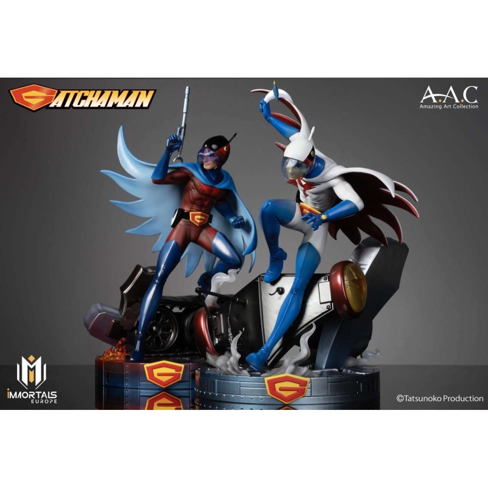 IMMORTALS COLLECTIBLES GATCHAMAN KEN THE EAGLE RESIN STATUE