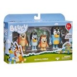 BLUEY AND FAMILY 4-PACK ACTION FIGURES MOOSE TOYS