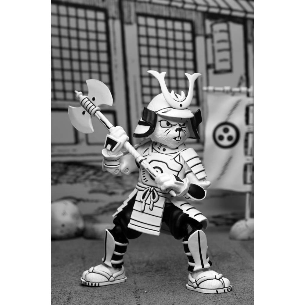 SAMURAI USAGI YOJIMBO BLACK & WHITE ACTION FIGURE NECA