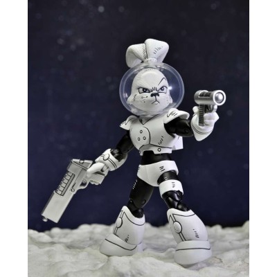 NECA SPACE ADVENTURES SAMURAI USAGI YOJIMBO BLACK & WHITE VERSION ACTION FIGURE