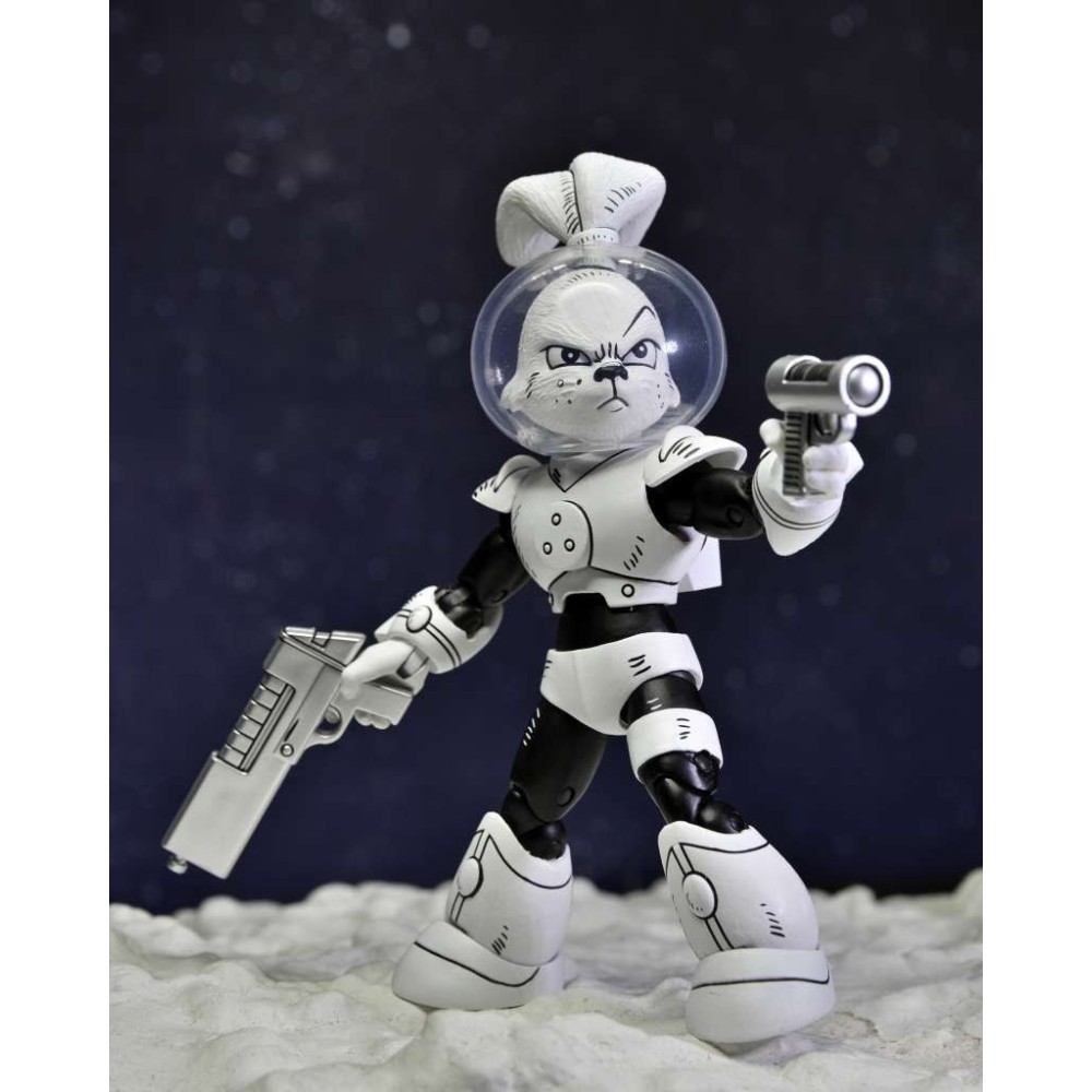 SAMURAI USAGI YOJIMBO SPACE ADVENTURES BLACK & WHITE ACTION FIGURE NECA
