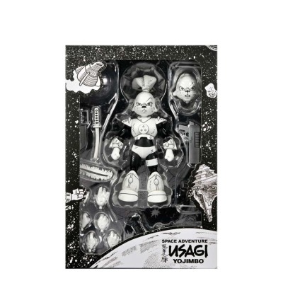 SAMURAI USAGI YOJIMBO SPACE ADVENTURES BLACK & WHITE ACTION FIGURE NECA