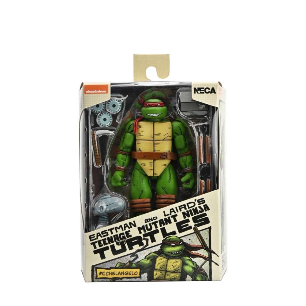 TEENAGE MUTANT NINJA TURTLES MICHELANGELO MIRAGE COMICS ACTION FIGURE NECA