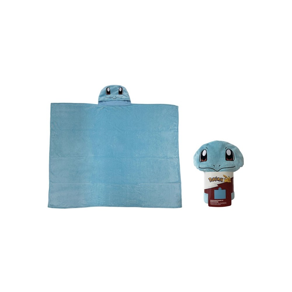LYO POKEMON SQUIRTLE FLEECE BLANKET WITH HOOD 120X150CM
