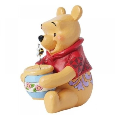 WINNIE THE POOH CON MIELE E API STATUA 30CM FIGURE ENESCO