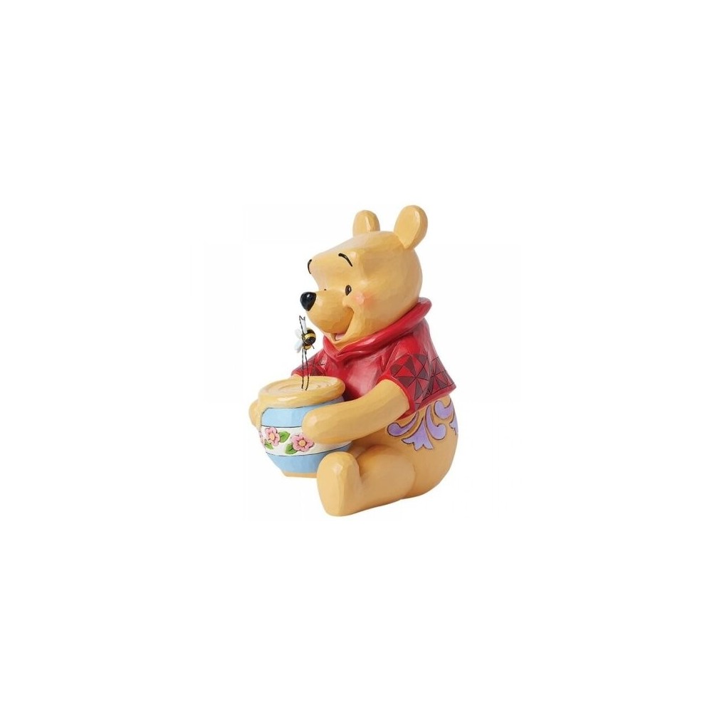 WINNIE THE POOH CON MIELE E API STATUA 30CM FIGURE ENESCO