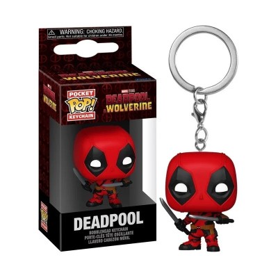 MARVEL DEADPOOL AND WOLVERINE POCKET POP! DEADPOOL KEYCHAIN PORTACHIAVI FUNKO