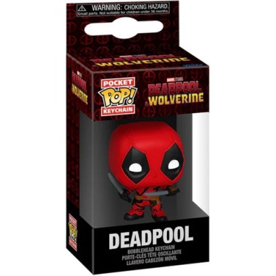 MARVEL DEADPOOL AND WOLVERINE POCKET POP! DEADPOOL KEYCHAIN PORTACHIAVI FUNKO