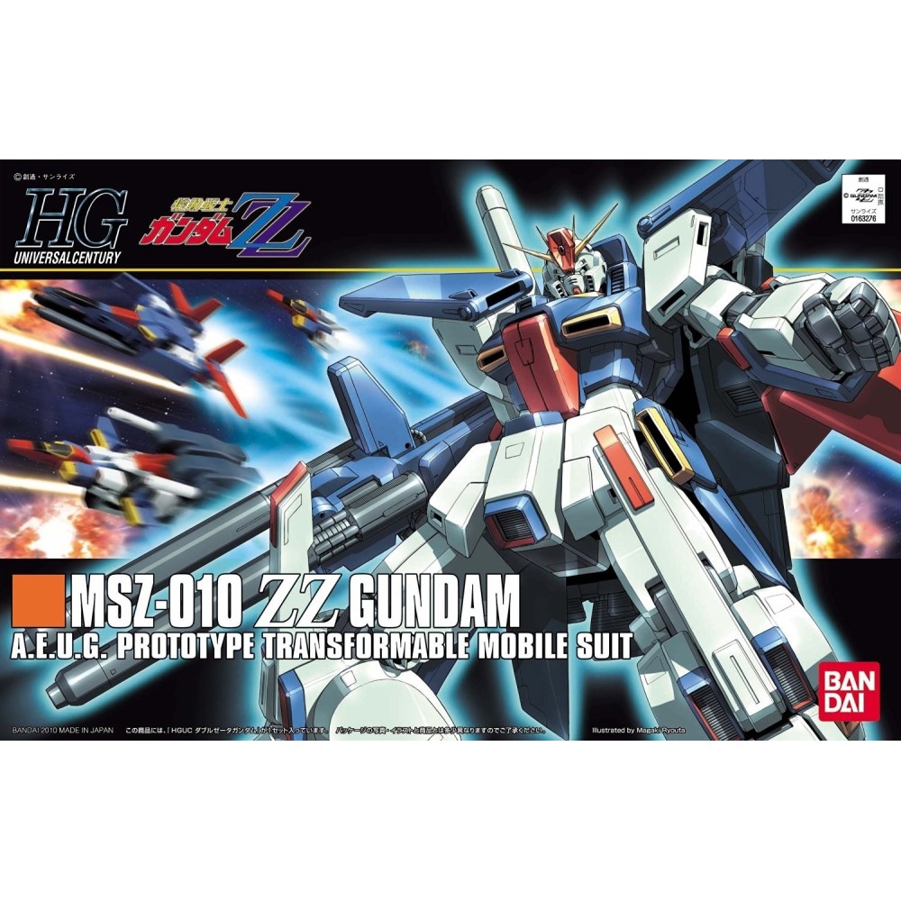 HIGH GRADE HGUC GUNDAM ZZ MSZ-010 1/144 MODEL KIT ACTION FIGURE BANDAI