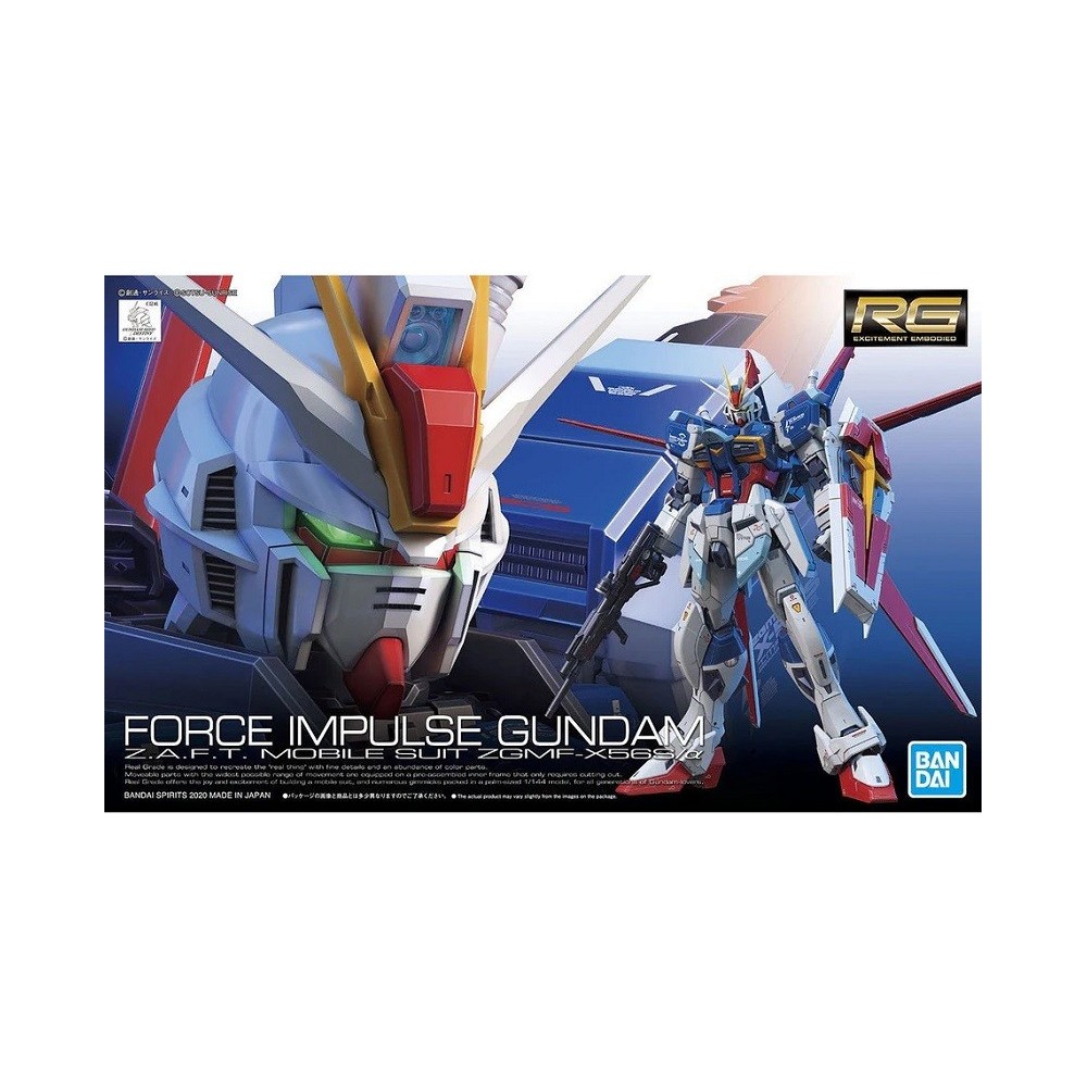 BANDAI RG REAL GRADE GUNDAM FORCE IMPULSE 1/144 MODEL KIT ACTION FIGURE