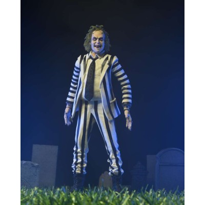 BEETLEJUICE 1988 STRIPED SUIT ACTION FIGURE NECA