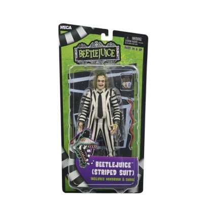 BEETLEJUICE 1988 STRIPED SUIT ACTION FIGURE NECA