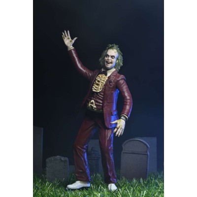 NECA BEETLEJUICE 1988 RED TUXEDO 17CM ACTION FIGURE