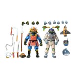 NECA NINJA TURTLES CARTOON SAMURAI MICHELANGELO & SPACE DONATELLO 2-PACK ACTION FIGURE