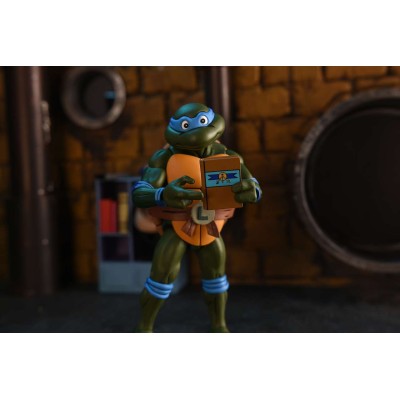 TEENAGE MUTANT NINJA TURTLES CARTOON LEONARDO ULTIMATE ACTION FIGURE NECA