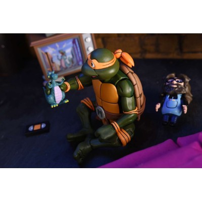 TEENAGE MUTANT NINJA TURTLES CARTOON MICHELANGELO ULTIMATE ACTION FIGURE NECA