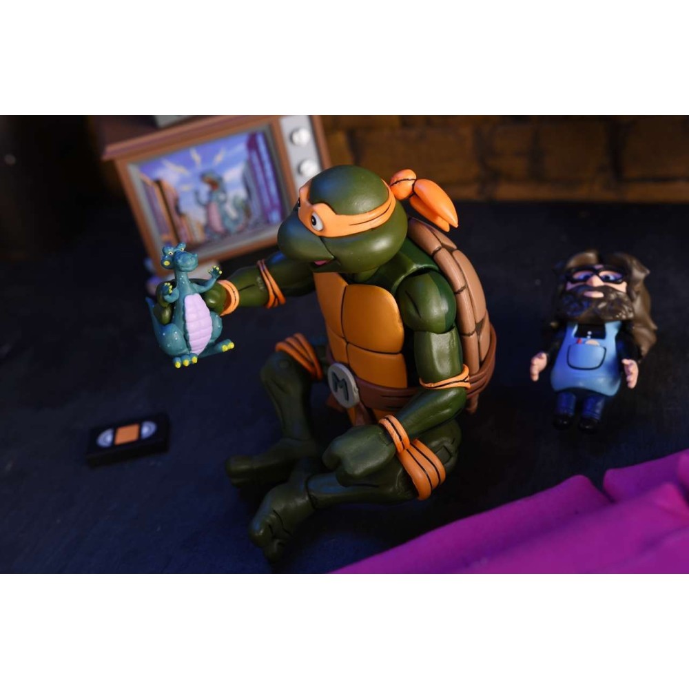 TEENAGE MUTANT NINJA TURTLES CARTOON MICHELANGELO ULTIMATE ACTION FIGURE NECA